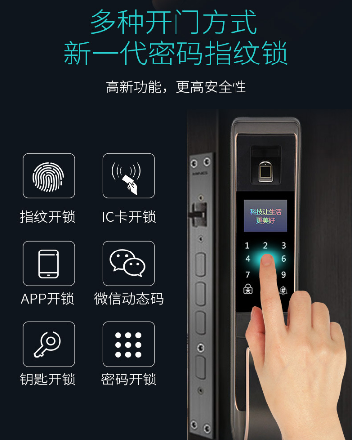 密码指纹锁